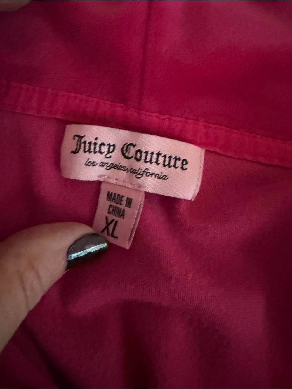 Juicy Couture Hot Pink Velour Hoodie & Pants Pajama Set - Picture 2 of 8